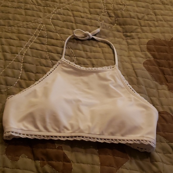 La Hearts Other - L.A. Hearts white halter Bikini top